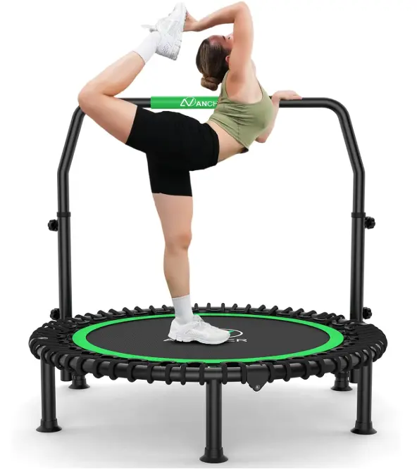 Mini trampolín ANCHEER con mango ajustable